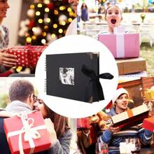 1 套 DIY 相册、剪贴簿、80 张黑页、照片粘贴书、DIY 礼物、婴儿剪贴簿套装、家庭、周年纪念、生日、情人节、婚礼相册，附有护角和贴纸 - 彩色 - 查看 10