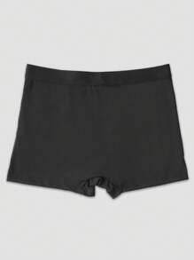 2pcs Men's Black Graphic Print Sexy Briefs, Elastic Daily Underwear - Black - View 6