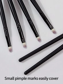 Bộ 6 cọ môi, cọ che khuyết điểm, cọ son môi, cọ son bóng, cọ trang điểm đa năng - Mềm mại cho quầng thâm mắt, che mụn, làm nổi bật mũi, bộ cọ, bộ cọ trang điểm, bộ cọ trang điểm, bộ trang điểm hoàn chỉnh, bộ cọ trang điểm, bộ trang điểm hoàn chỉnh, bộ cọ, bộ cọ trang điểm, bộ quà tặng trang điểm, bộ - màu đen - Xem 3