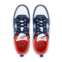 Nike 青年 Court Borough Low Recraft BG 休闲鞋，舒适轻便低帮运动鞋 DV5456-401 - 深藏青/皇家藍/隊橙/淺銀 - 查看 4