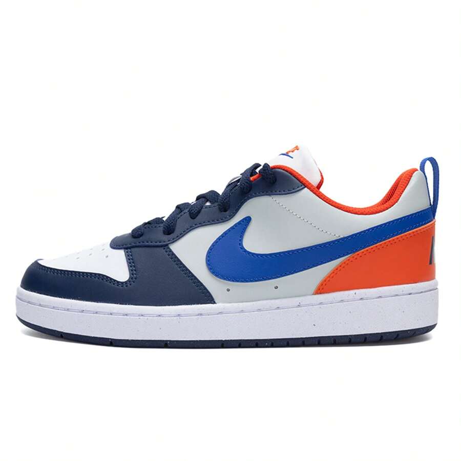 Nike 青年 Court Borough Low Recraft BG 休闲鞋,舒适轻便低帮运动鞋 DV5456-401 - 深藏青/皇家藍/隊橙/淺銀 - 查看 1