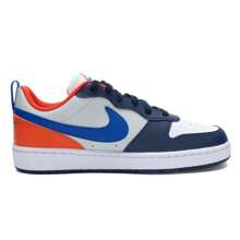 Nike 青年 Court Borough Low Recraft BG 休闲鞋，舒适轻便低帮运动鞋 DV5456-401 - 深藏青/皇家藍/隊橙/淺銀 - 查看 2