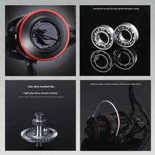 1 件装不锈钢线轴金属纤维钓鱼线轮，灵活，适用于近海和码头钓鱼 - 狩猎和钓鱼装备 - 紅色 - 查看 11