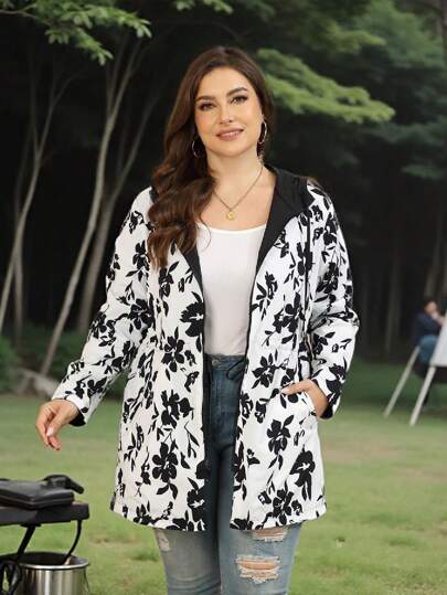 Graduation Women's Rain Jacket Plus Size Reversible Raincoat Lightweight Windbreaker Waterproof Jackets With Hooded For Women