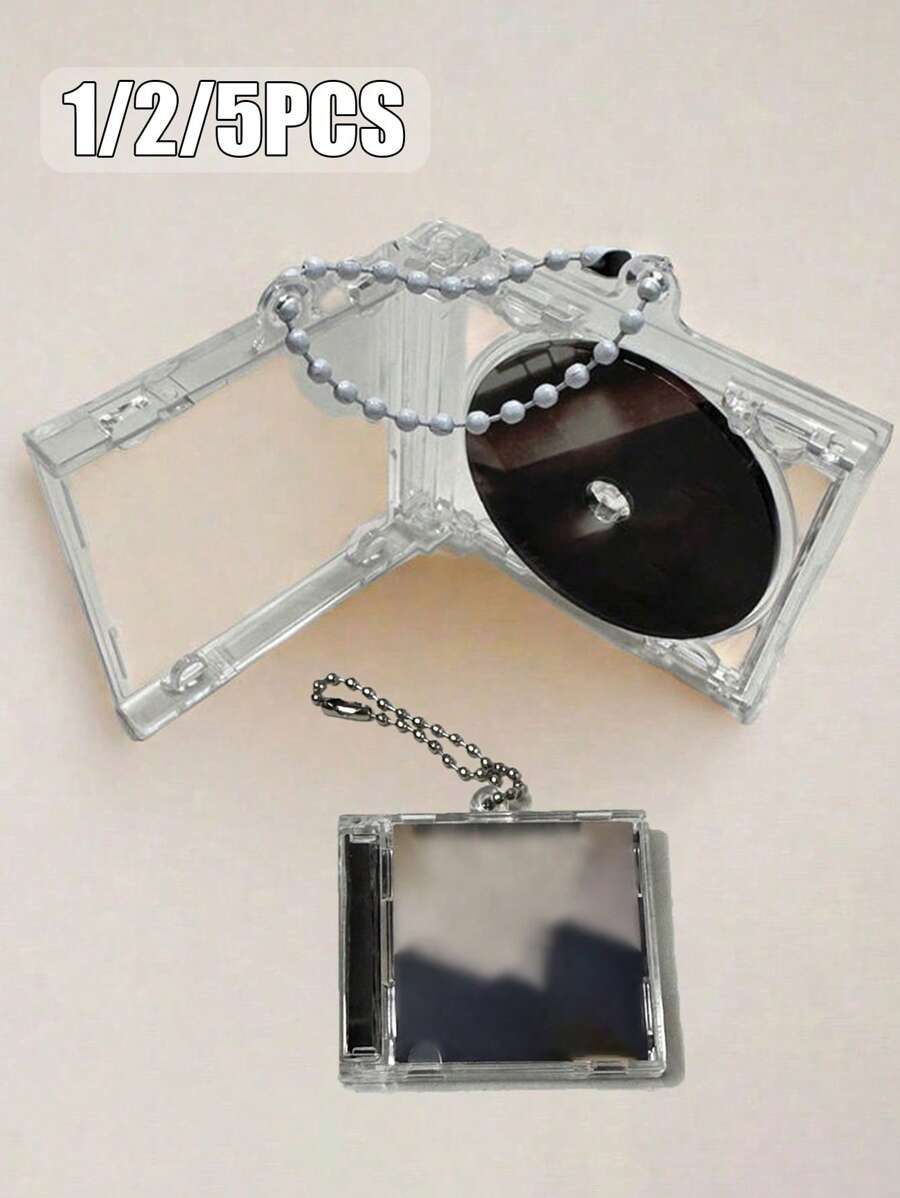 1/2/5PCS Mini CD Box Album Record Pendant Keychain Diy Acrylic ...