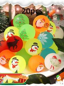 6pcs/12pcs/20pcs Christmas Elements Bouncy Ball, Glow-In-The-Dark Solid Ball Toy, Christmas Gift Filler, Christmas Gift, Stress Relief Toy, Party Favor, School Classroom Reward Gift, Holiday Gift For Friends/Classmates,Christmas,Christmas Gifts,Christmas Toys,Christmas,Christmas Gifts,Christmas Toys