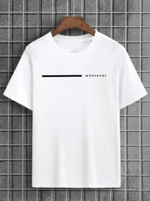 SMILE Premium Men's T-Shirt 100% Cotton - Immediate Shipping - 白色 - 查看 2