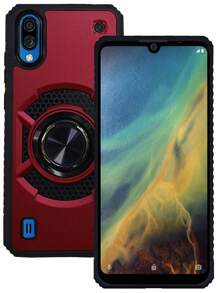 HEAVY DUTY CASE WITH CLIP OR RING FOR ZTE BLADE A5 2020 - Red - View 1