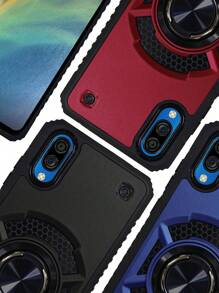 HEAVY DUTY CASE WITH CLIP OR RING FOR ZTE BLADE A5 2020 - Red - View 2