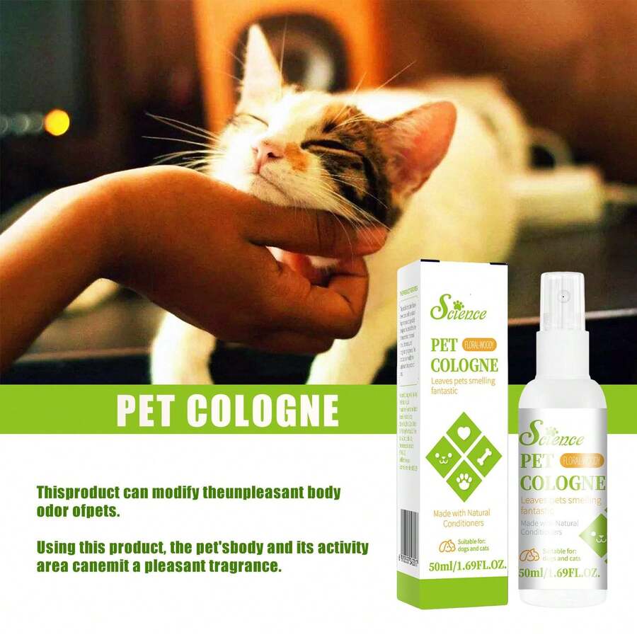 50ml Fragrant Pet Cologne, Long Lasting Scent, Removes Odor, Suitable