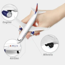 Model Airplanes Delta Airplane Airlines Plane Aircraft Model For Display Collection And Gifts. Birthday Graduation - White - View 2