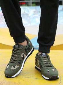 Herren Lässig Sneaker, atmungsaktive Sportschuhe, Outdoor Laufschuhe, Plateau-Sneaker, Loafer, Arbeitsschuhe, Partyschuhe, in Große Größen Schwarz - Grün - Übersicht 4