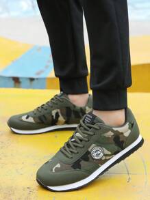 Herren Lässig Sneaker, atmungsaktive Sportschuhe, Outdoor Laufschuhe, Plateau-Sneaker, Loafer, Arbeitsschuhe, Partyschuhe, in Große Größen Schwarz - Grün - Übersicht 2