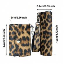 Fashion Leopard Pattern PU Leather Soft Case For IQOS ILUMA ONE Storage Bag With Cigarette Case Holder, Back To School Supplies - Multicolor - View 7