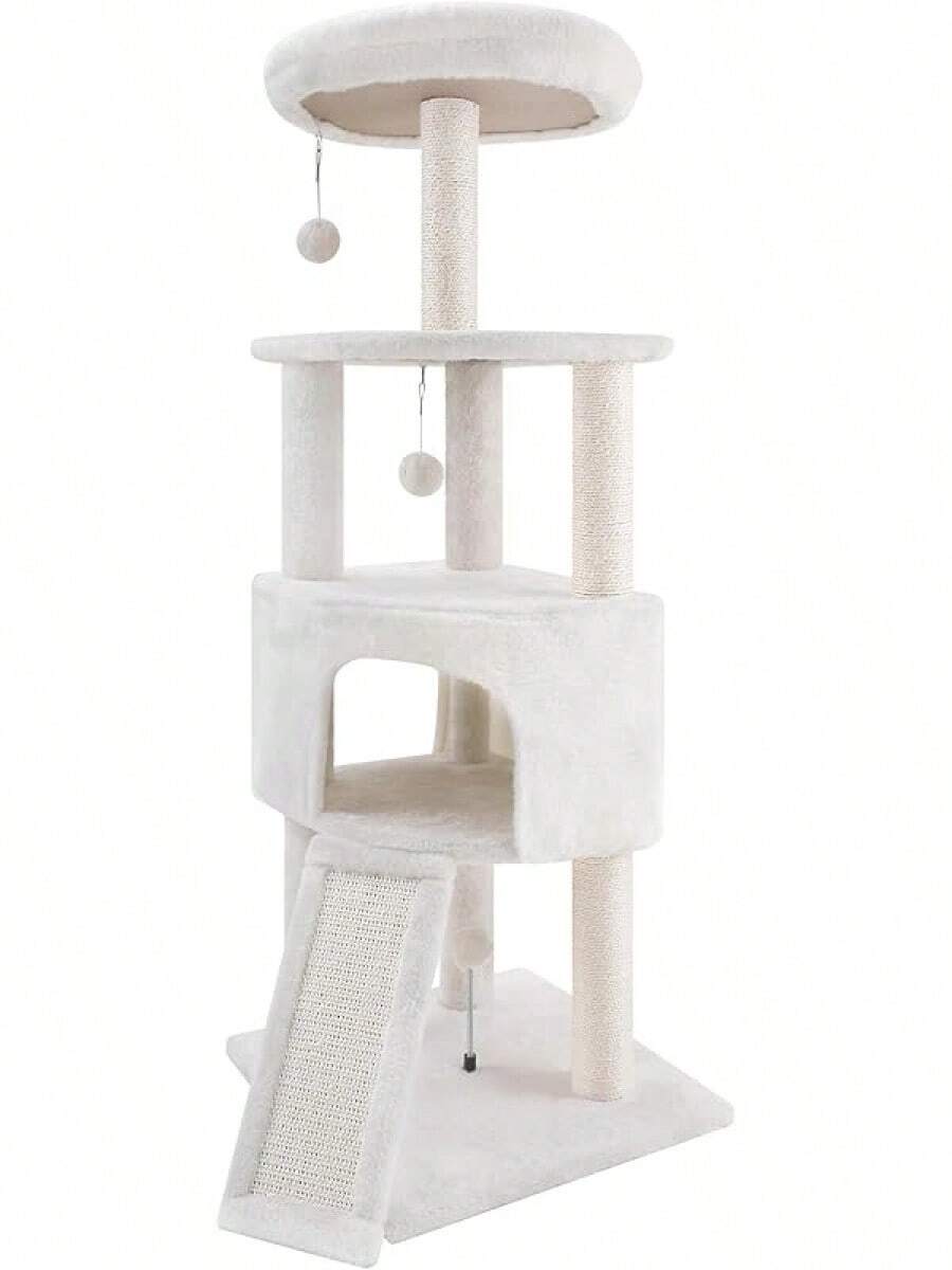 45Inch Cat Tree Tower For Indoor Cats, Cat Tower Activity Center Cat
