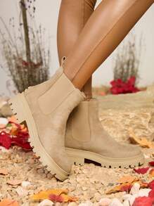 Royalfashion Bottes Comfy Walk isolées pour femmes, noires - Beige - Voir 4