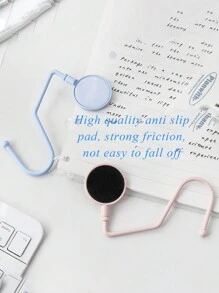 1 个莫兰迪色可旋转桌面挂钩，背包挂钩，不粘，优雅挂钩，时尚桌面挂钩，无需钻孔，精美礼物，携带方便，简易挂钩，办公用品