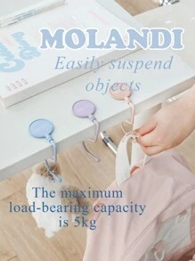 1 个莫兰迪色可旋转桌面挂钩，背包挂钩，不粘，优雅挂钩，时尚桌面挂钩，无需钻孔，精美礼物，携带方便，简易挂钩，办公用品