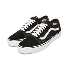 Vans Unisex Old Skool Canvas/Vulcanized Low-Top Sneakers VN000D3HY28 - Black - View 1