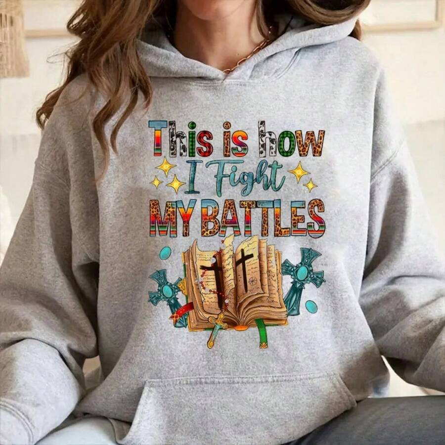 1/2/3 件贴纸，“这就是我战斗的方式”引言，适用于 T 恤制作、枕头装饰、服装用品和贴花 - 彩色 - 查看 1