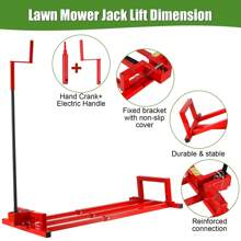 Riding Lawn Mower Lift Jack With 882 Lbs Weight Capacity Telescopic Maintenance Jack For Lawn Mowers And Garden Tractors - Red - View 3