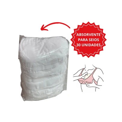 Absorvente para seios 30 Unidades
