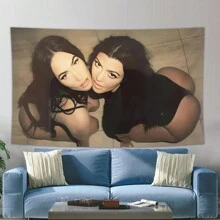 1pc, Megan Fox Flag, Dormitory Room Decoration With Brass Grommets, Perfect For Party And Dance Decorations - Multicolor - View 2