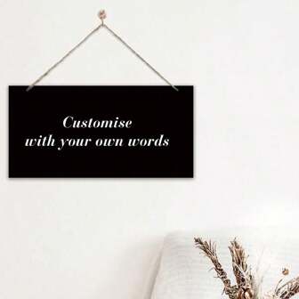 1pc,Personalised Wood Sign Hanging Plaque Gifts Custom Any Text Quotes Fun Gift Four Sizes Waterproof Indoor / Outdoor Sign,Flowers, Plants, Romance,Classic White And Black House Numbers Sign,Christmas Gifts,With Redbackground Patterns, Christmas Wall Decorations, Costomize Text Sign With Snowflakes, Santa Claus, Thorny Leaves, Golden Bells, Gingerbread People, Walking Stick Candies, Holly