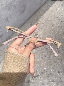 1 件女士猫眼半框电脑眼镜