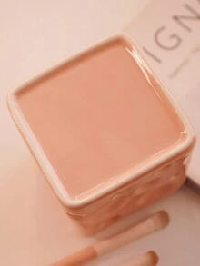 1 件豪华陶瓷奶酪储物罐、高端办公桌收纳笔筒、化妆品储物容器 - 彩色 - 查看 5