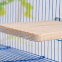 Bird Perch Platform Stand, Chinchilla Hamster Springboard Bird Standing Platform Wood Playground Cage Accessories For Small Anminals