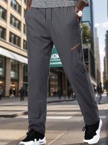 Waterproof Softshell Hiking Pants, Outdoor Windproof Breathable Trousers For Men - Grey - View 1