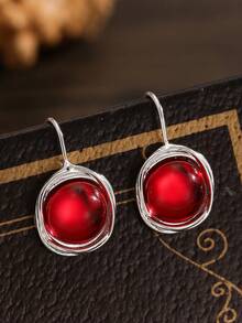 1 对时尚创意复古设计波西米亚耳环，适合女性日常佩戴 - 彩色 - 查看 5