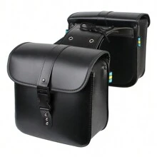 Motorcycle Riding Travel Tank Bag Motorcycle Storage Tool Bag Side Luggage Saddle Bag PU Leather Motor Tail Luggage Suitcase - Black - View 8