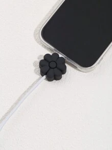 Flower Shaped Data Cable Connector Protector, Charging Cable Protector, Anti-Pollution And Anti-Breakage, Compatible With Type-C Charging Cable Protector, Cable Protector, Charger Protector - Multicolor - View 7