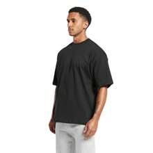 Kit 2 Oversized Cotton T-Shirts For Gym, Fitness And Sports With Plain Round Neck - 杏色 - 查看 5