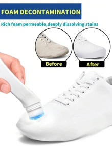 White Shoes Cleaner Waterless Shoes Whitening Agent Stain Removal Bright White Edge Polishing Agent A Wipe That Is White Magic Weapon(Commodity Production Batch Is Different, The Date Of The Package Above And The Commodity Number Will Be Different, The New And Old Packaging Random Delivery, In Kind Shall Prevail, Thank You For Your Understanding!)