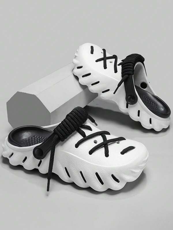 صنادل رجالية عصرية بأربطة، شبشب قابل للتجفيف بسرعة ولا يزلق، مناسب للمشي داخل وخارج المنزل، (ينصح بطلب مقاس أكبر للأقدام العريضة أو الطويلة أو المرتفعة كعب القدم)