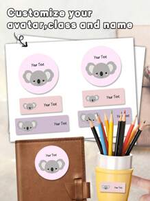 26/60/114 Miếng Dán Tên Trẻ Em Tùy Chỉnh Ba Trong Một Bộ, Nhãn Tên Học Sinh Được Cá Nhân Hóa, Chất Liệu PVC Chống Thấm Nước, Họa Tiết Hoạt Hình Vui Nhộn, Thích Hợp Cho Bình Nước, Cốc, Văn Phòng Phẩm Trường Học Và Thiết Bị Điện Tử, Nhãn Văn Bản Tùy Chỉnh, Hoàn Hảo Cho Mùa Trở Lại Trường, Quà Tặng Cá Nhân Hóa Cho Con Trai Và Con Gái, Nhiều Tùy Chọn Số Lượng, Kết Hợp Nhãn Dán Bền - Nhiều màu - Xem 14