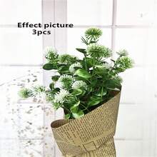 1 件人造蒲公英，适合 DIY、插花、室内/室外花瓶家居装饰、节日礼物 - 白綠 - 查看 3