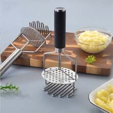 Stainless Steel Baby Food Masher And Potato Ricer, Egg Beater, Stand Up Style Ricer With Strainer - Potato Masher - View 1
