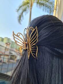 Gold Hair Clip - Butterfly - 金色 - 查看 4