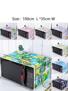 1/5pcs Microwave/Oven Dust Cover With Double Pockets