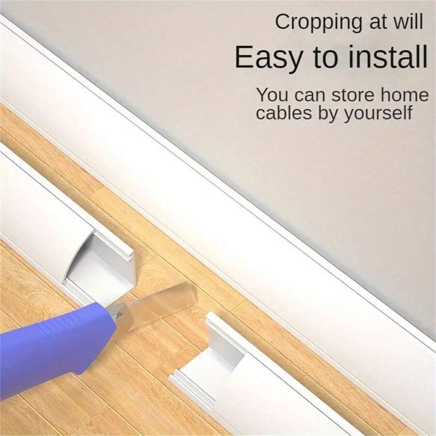 1pc 39.37inch Mini Wire Hider Paintable Cable Seal Parts Wire Seals