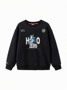 Balabala Kids' Sweatshirt Boys' Thickened Autumn/Winter Tween Boy Round Neck