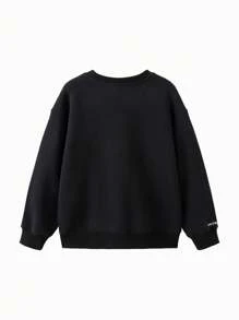 Balabala Kids' Sweatshirt Boys' Thickened Autumn/Winter Tween Boy Round Neck