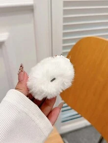 全新毛绒圣诞老人和圣诞树图案，兼容 Apple Airpods 1/2/3/4/Pro/Pro2，时尚防震耳机保护壳 - 紅色 - 查看 3