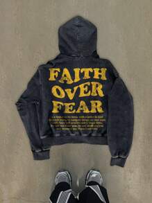 395 Super Soft Vintage Distressed Fleece Hoodie