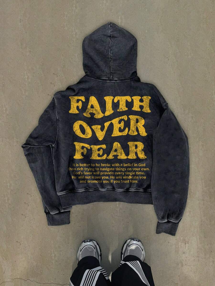 395 Super Soft Vintage Distressed Fleece Hoodie