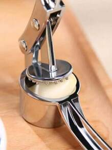 1 pieza Prensa de ajo de acero inoxidable, molinillo de ajo multifuncional modernista plateado para la cocina y el camping